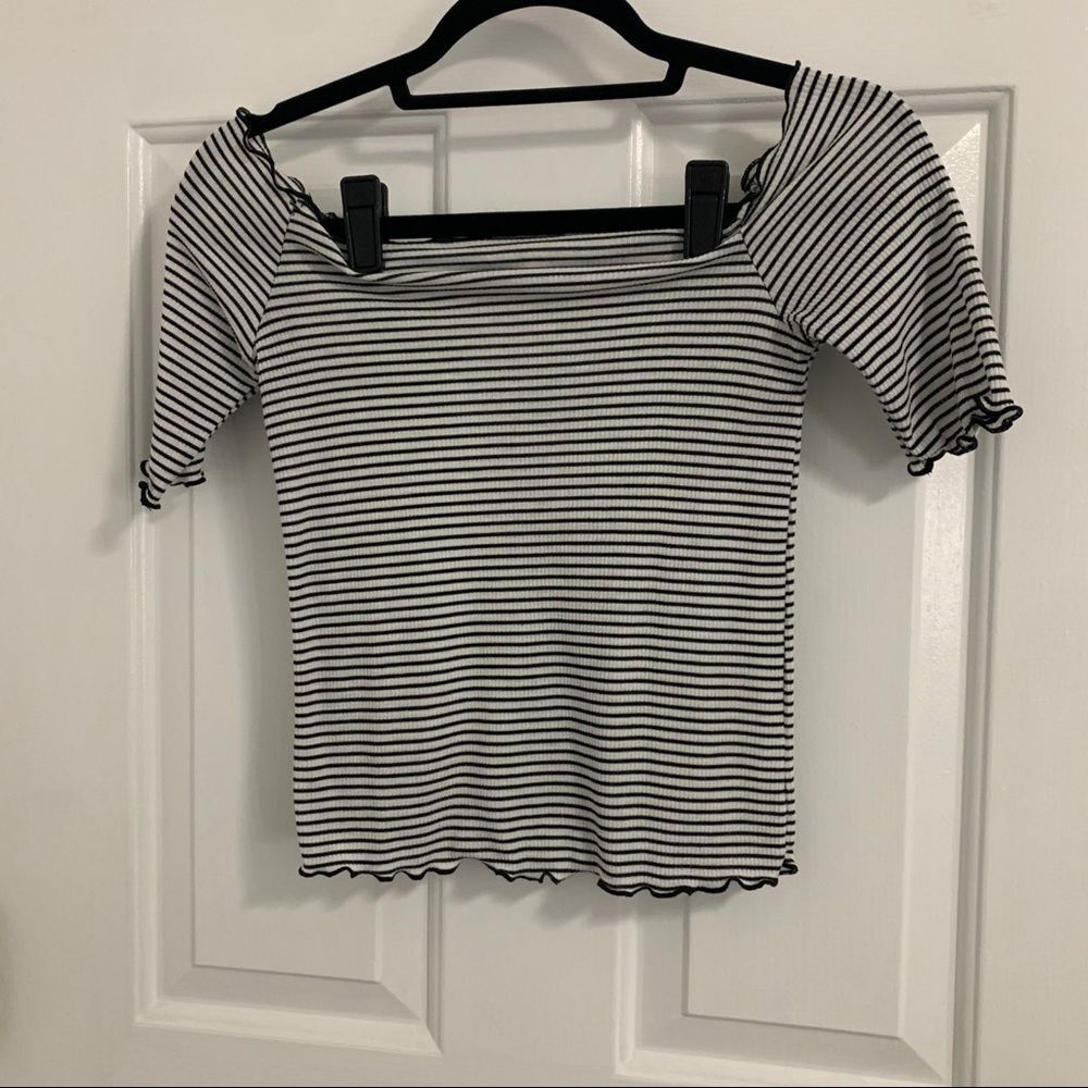 Caution to the Wind Off the Shoulder Top